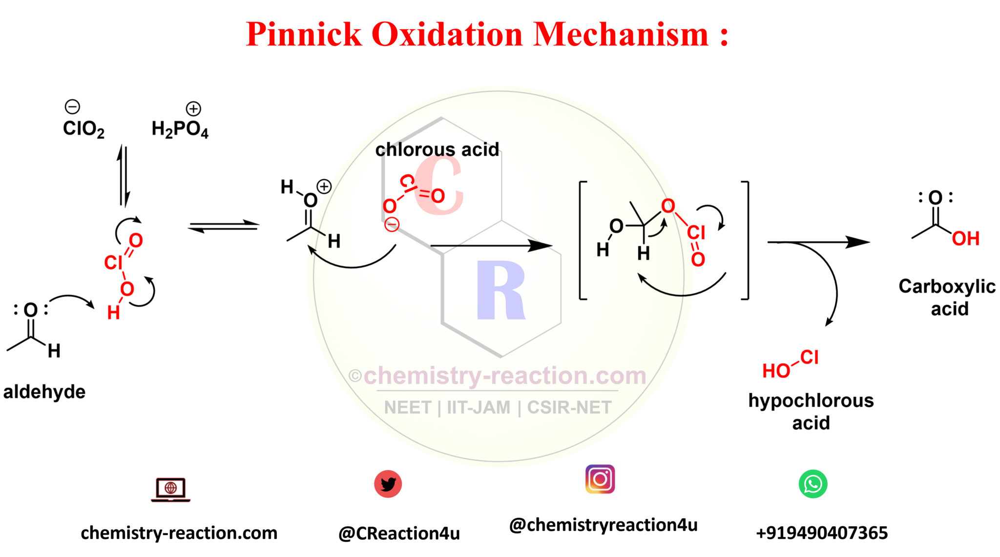 Pinnick Oxidation Organic Chemistry Reaction