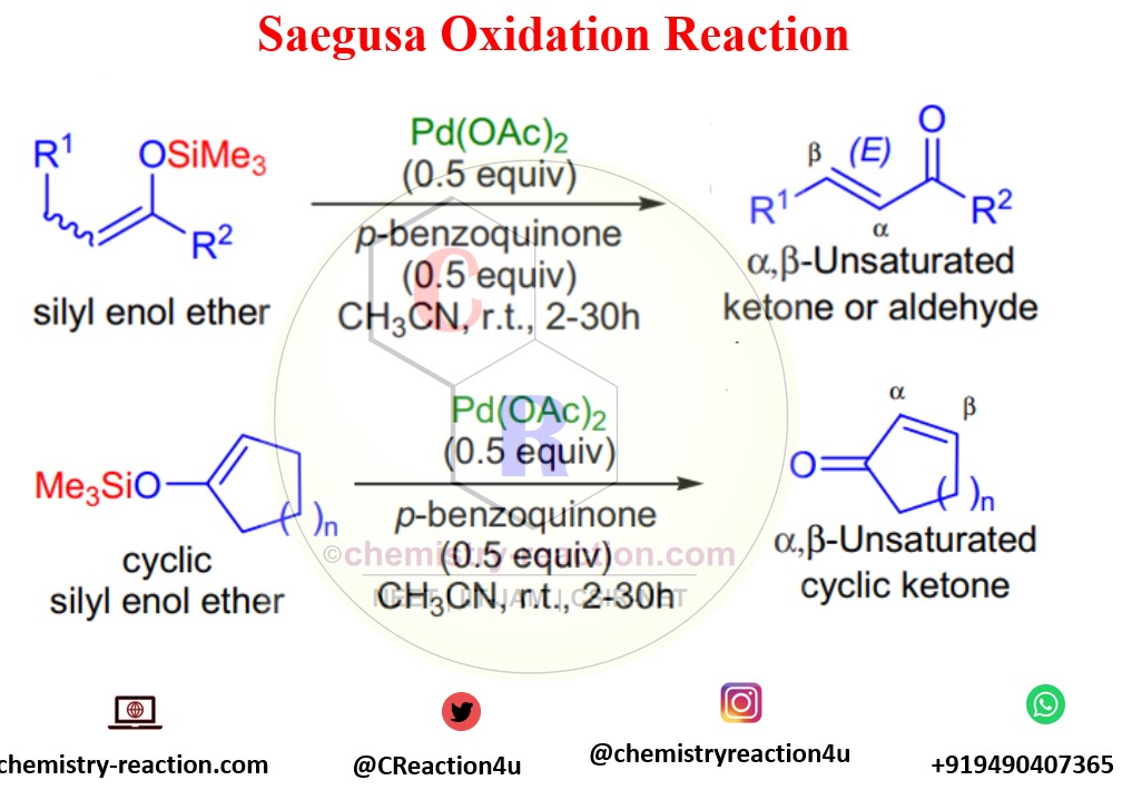 Saegusa Oxidation of cyclic silyl enol ether 