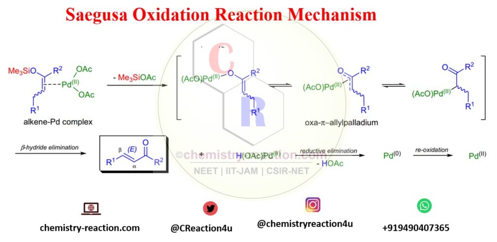 Mechanism of Saegusa Oxidation | Saegusa–Ito oxidation Mechanism 