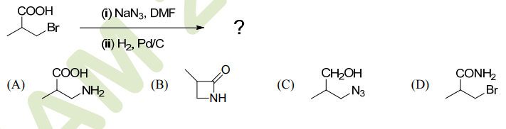 The major product formed in the following reaction is
