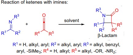 Reaction of ketenes with imines