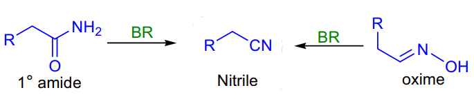 dehydrating primary amides
and oximes, Burgess Reagent Uses: