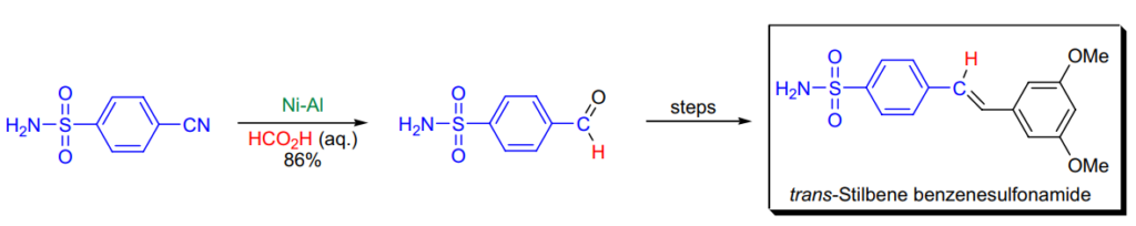 Stephen Aldehyde Synthesis application, Stephen Reduction